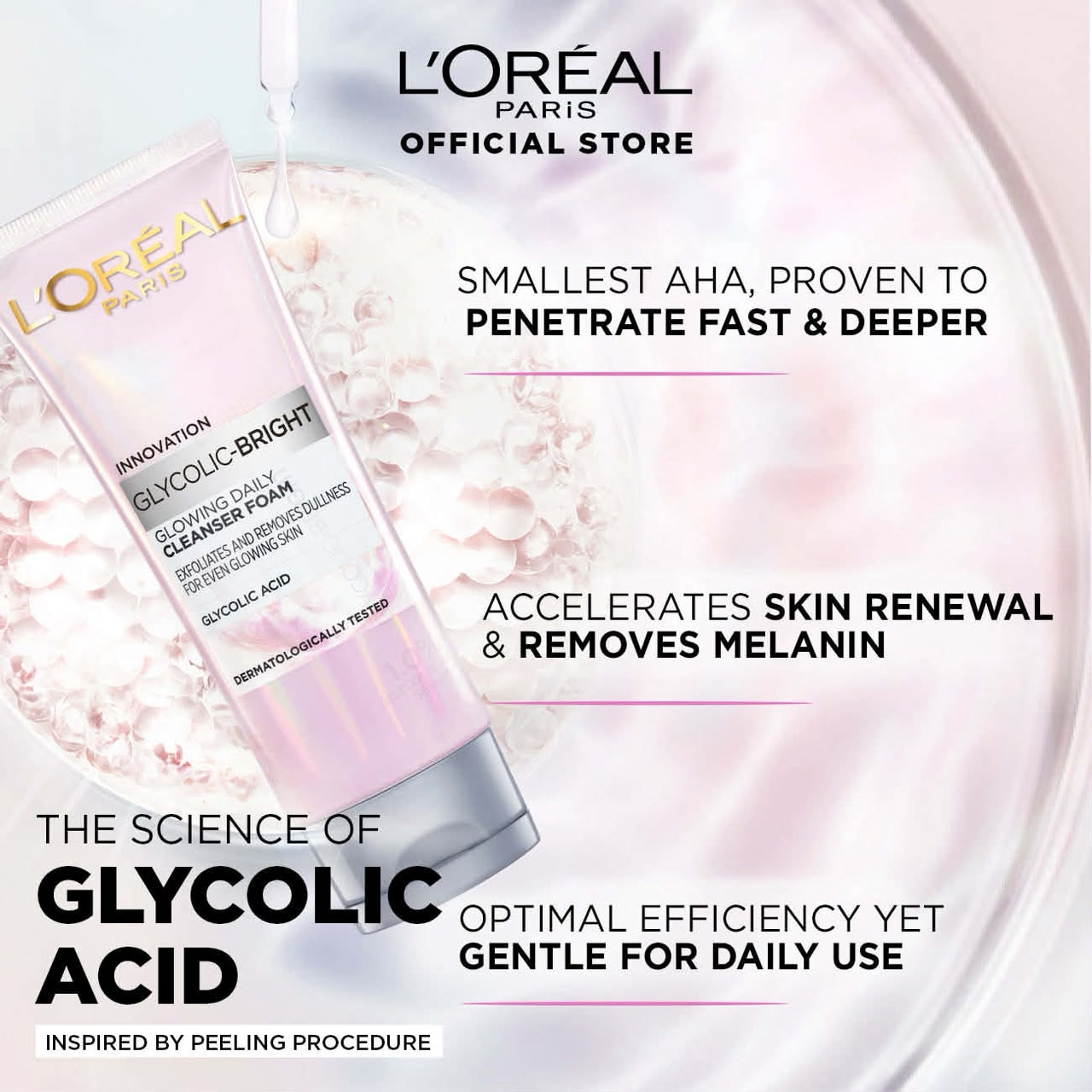 L'Oréal Paris Glycolic-Bright Glowing Daily Cleanser Foam