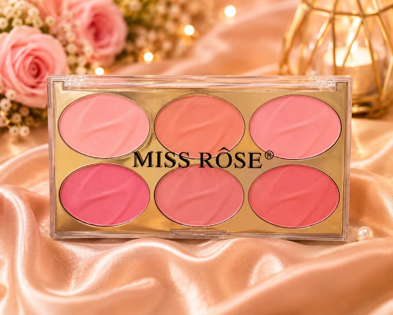 MISS ROSE 6 Color Fashion Blush Palette