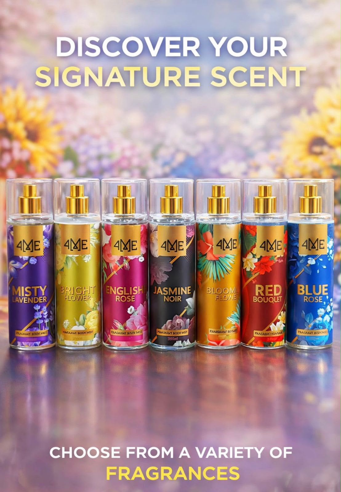 4ME Fragrant Body Mist Collection