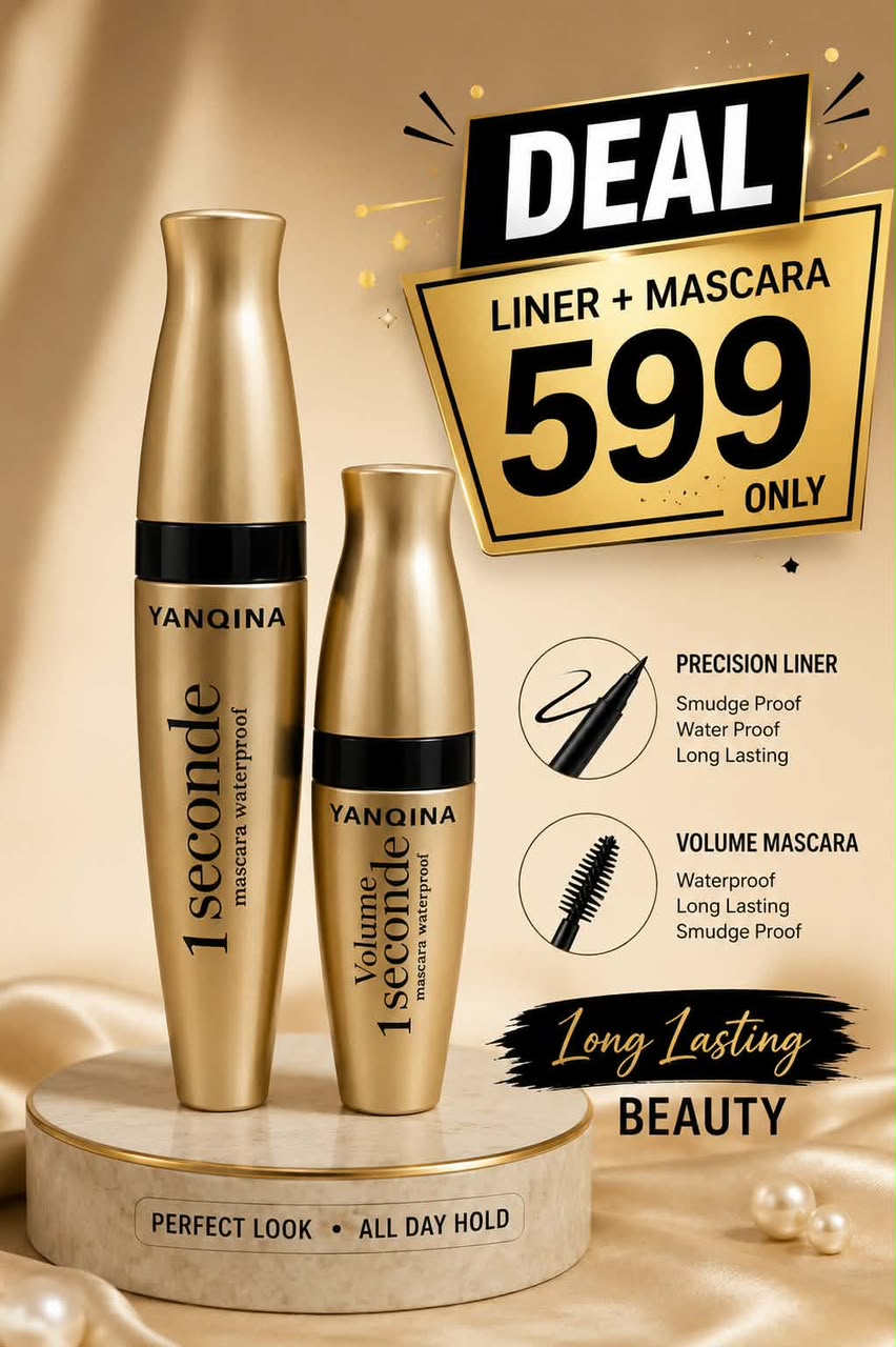 Yanqina Combo Eyeliner & Mascara Deal