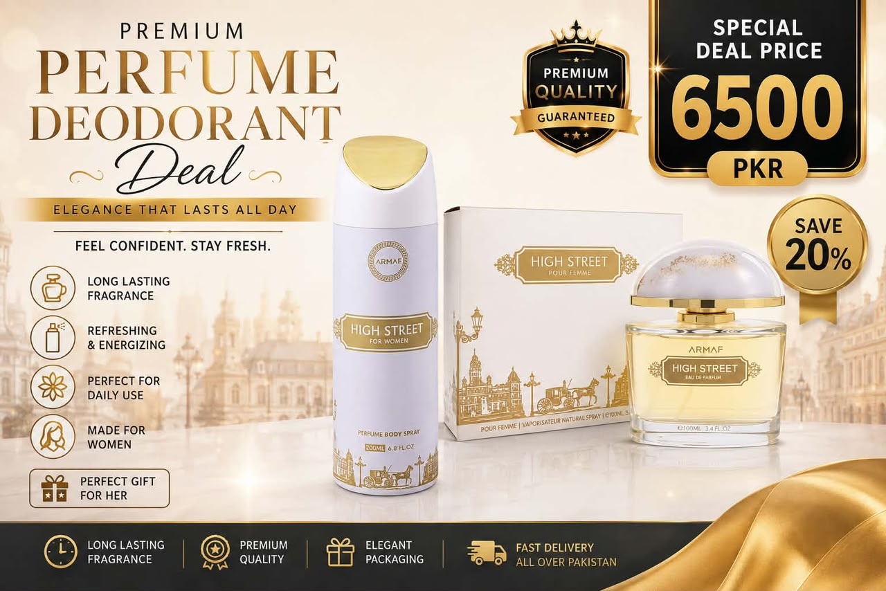 Armaf High Street for Women fragrance set.