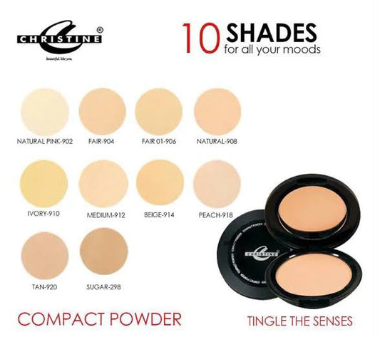 Christine Fragrance Free Compact Powder Active Fade.