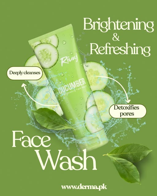 Cucumber Extract Whitening Face Wash