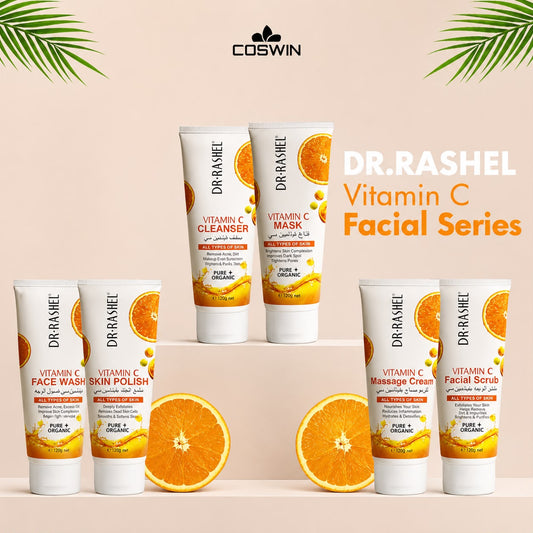DR RASHEL Vitamin C Facial Series (200ml/tube) kit