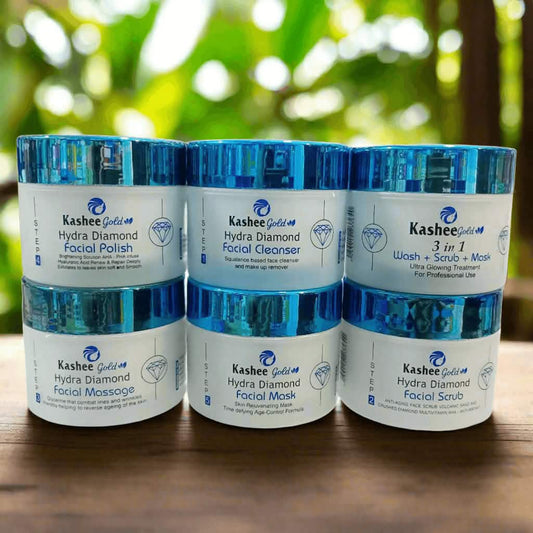 Kashee Gold Hydra Facial Kit Pack of 6 - Comprehensive Hydration & Radiance