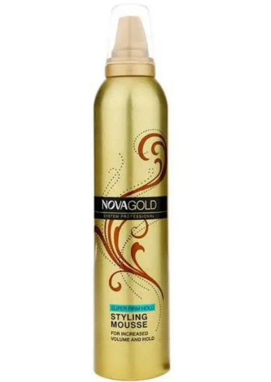 Nova Gold Natural Hold Styling Hair Mousse, 300ml