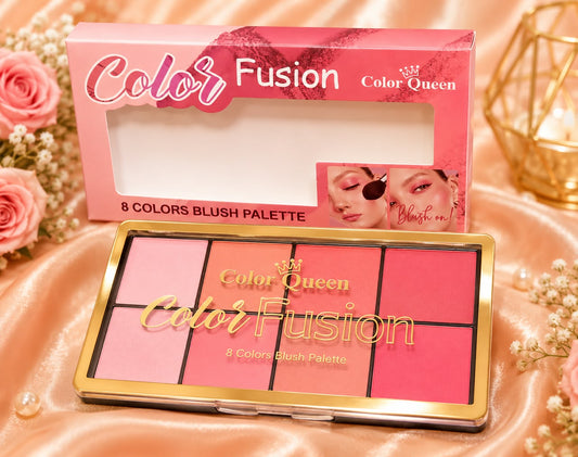 "Color Fusion" 8 Colors Blush Palette