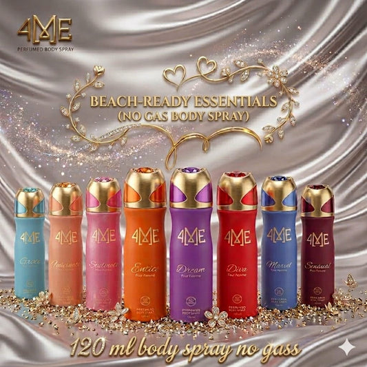4ME No Gas Body Spray for Women – 120ml Long-Lasting Feminine Fragrance