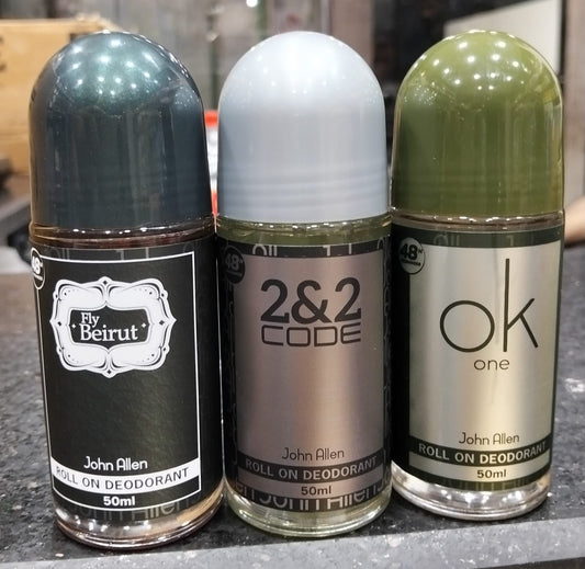 John Allen 50ml Roll-On Deodorants