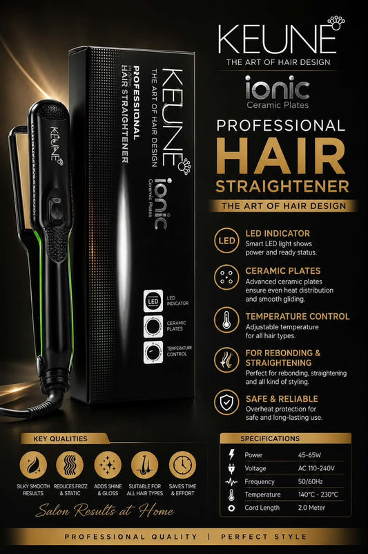 Keune Professional Ionic Ceramic Hair Straightener.