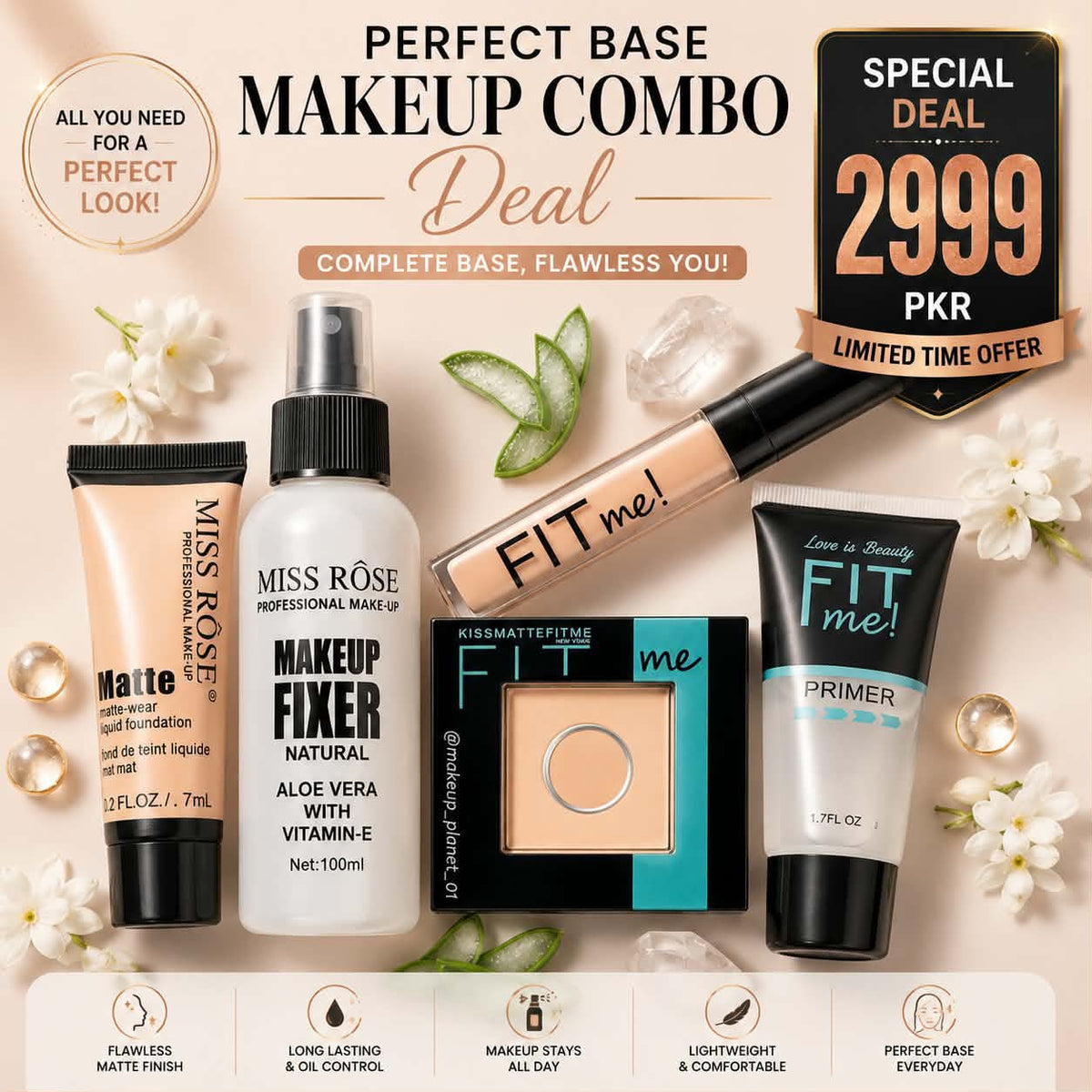 Perfect Base Makeup Combo Deal