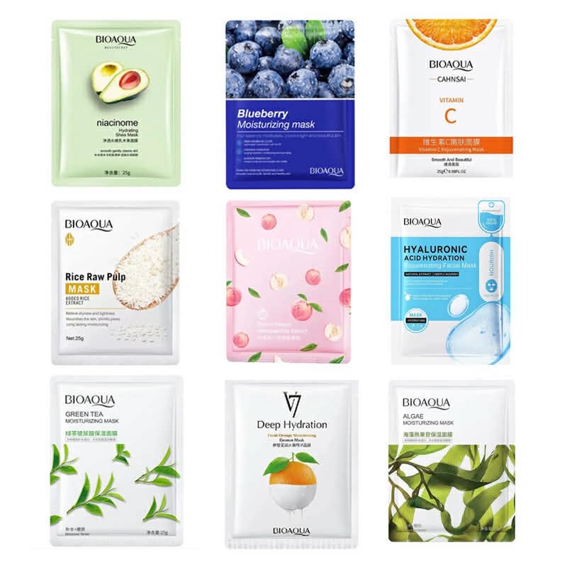 Bioaqua Sheet Mask 9 in 1 masks