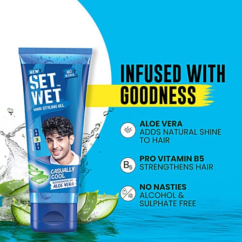 Set Wet Casually Cool Hair Styling Gel.
