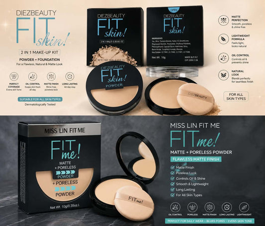Miss Lin Fitme Matte Face Powder Double 2in1